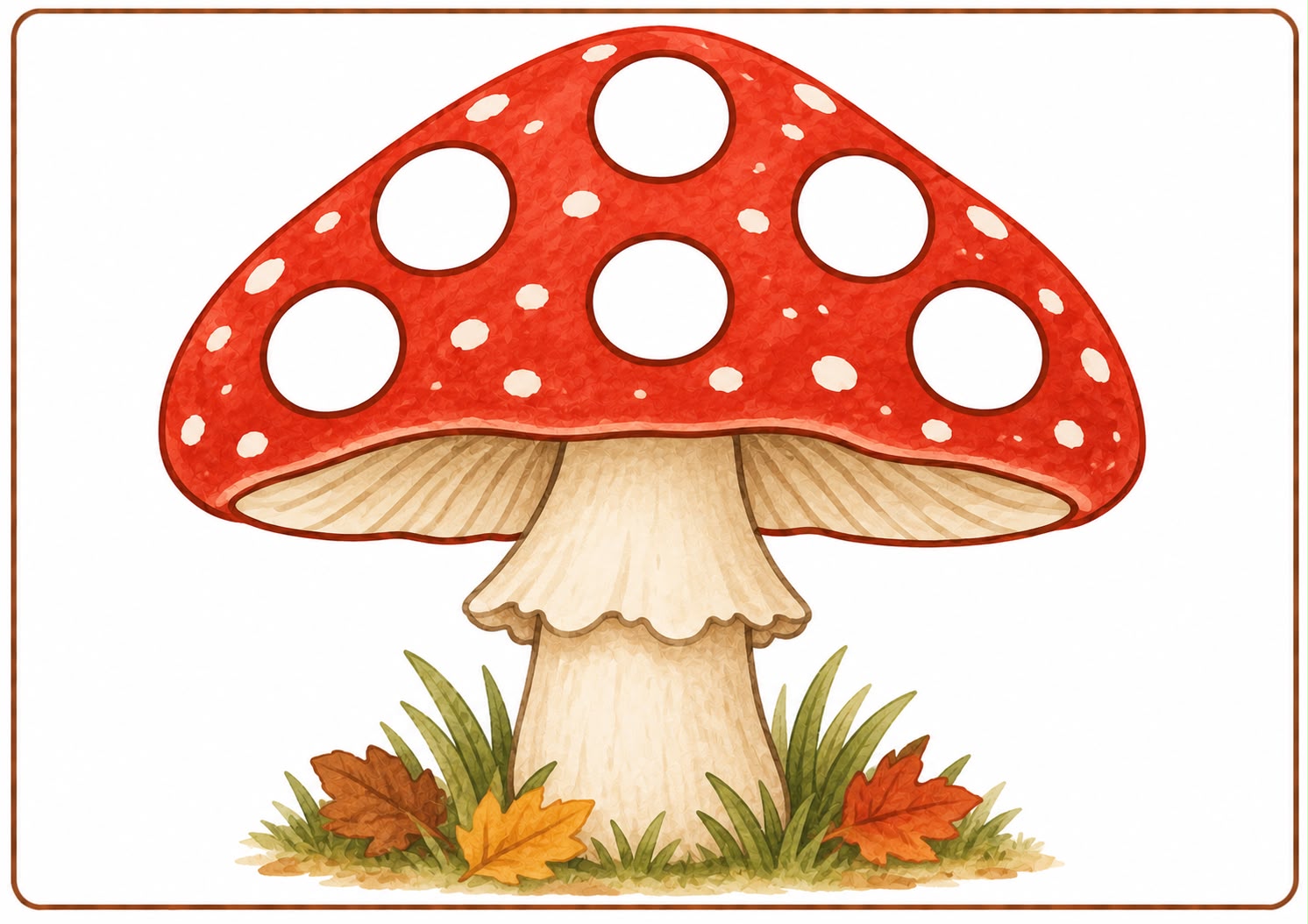 Pilz - Knetvorlage